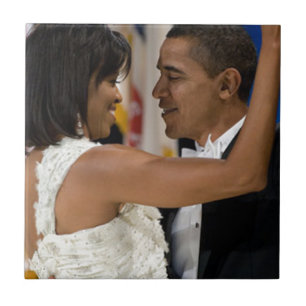 Barack en Michelle Obama Tegeltje