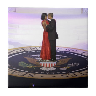 Barack en Michelle Obama Tegeltje