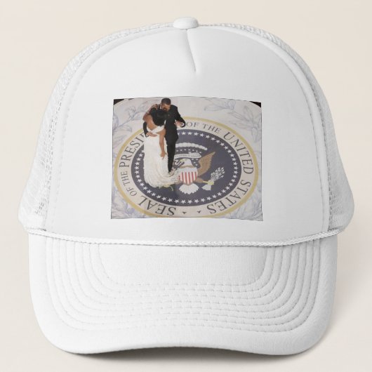 Barack en Michelle Obama Trucker Pet (Voorkant)