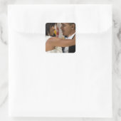 Barack en Michelle Obama Vierkante Sticker (Tas)