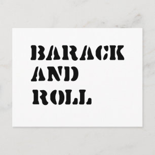 Barack en Roll Briefkaart