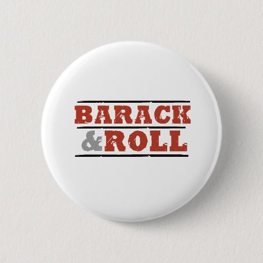 Barack en Roll Ronde Button 5,7 Cm (Voorkant)