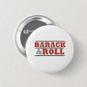 Barack en Roll Ronde Button 5,7 Cm (Voorkant /achterkant)