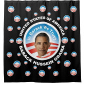 Barack Hussein Obama Douchegordijn (Voorkant)
