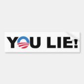 Barack Hussein Obama "JULLIE LIE!" bumpersticker (Voorkant)