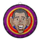 Barack Hussein Obama ook bekend onder de naam Barr Dartbord (Voorkant)