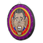 Barack Hussein Obama ook bekend onder de naam Barr Dartbord (Voorkant Rechts)