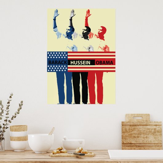 Barack Hussein Obama Poster (Keuken)