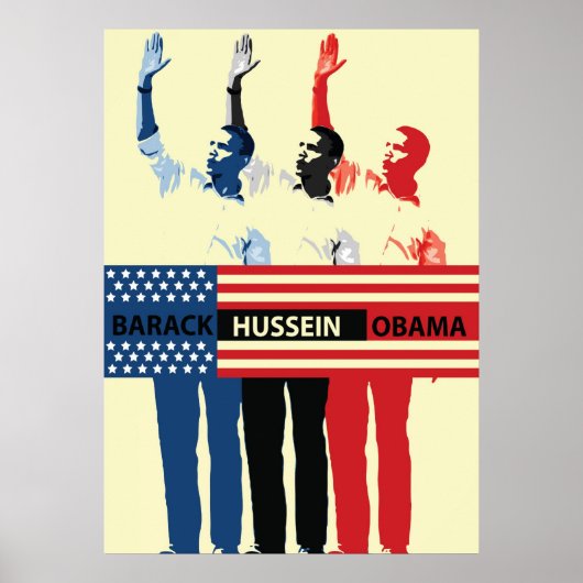 Barack Hussein Obama Poster (Voorkant)