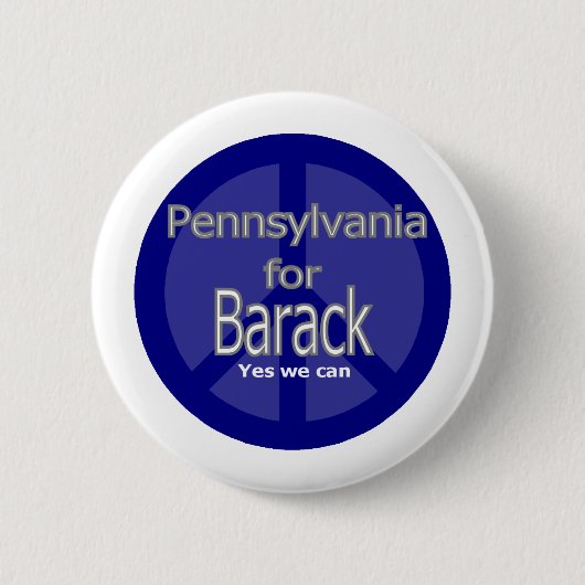 Barack in PA Ronde Button 5,7 Cm (Voorkant)