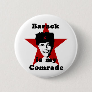 Barack is mijn kameraad ronde button 5,7 cm