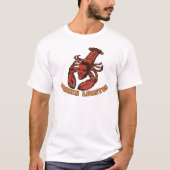 Barack Lobster T-shirt met lettering (Voorkant)