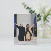 Barack & Michele Obama Briefkaart (Staand voorkant)