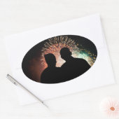 Barack & Michele Obama Ovale Sticker (Envelop)