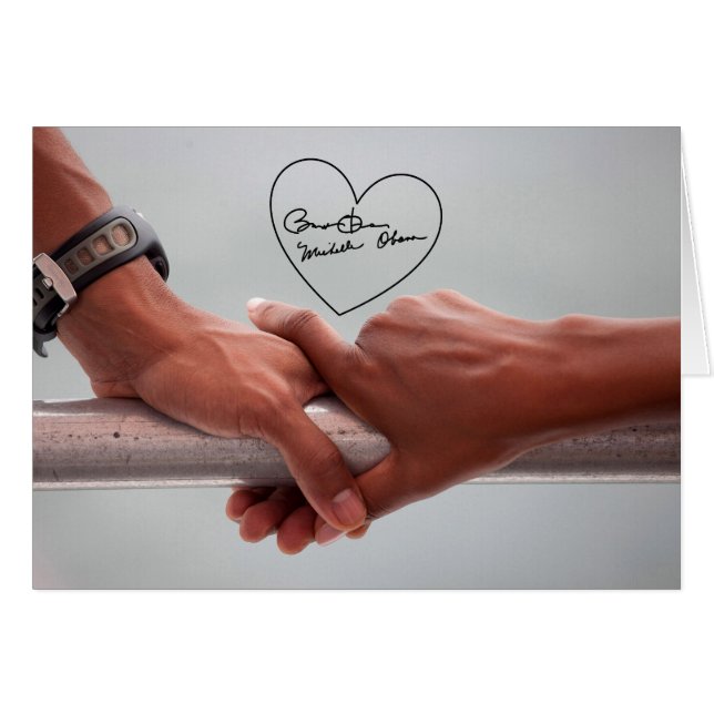 Barack & Michele Obama's Hands (Voorkant Horizontaal)