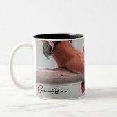 Barack & Michele Obama's Hands Tweekleurige Koffiemok (Links)