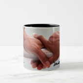 Barack & Michele Obama's Hands Tweekleurige Koffiemok (Center)