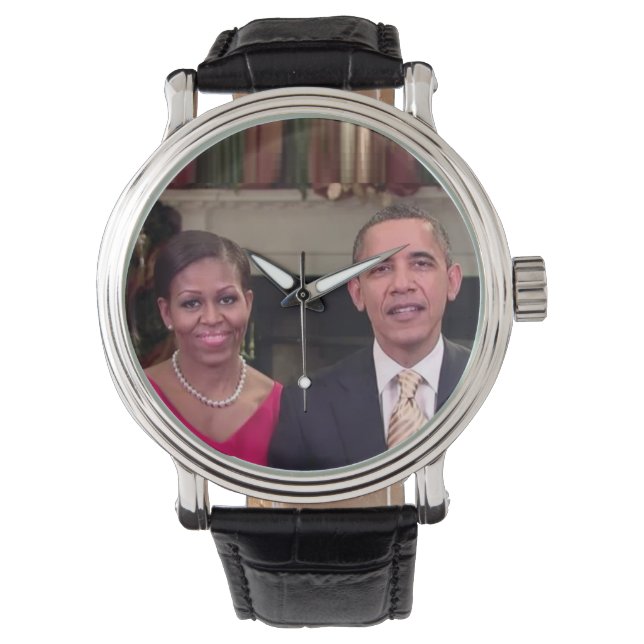 Barack & Michelle 2011 - Bekijk Horloge (Voorkant)