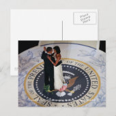 Barack & Michelle Obama dansen op Inaugural Ball Briefkaart (Voorkant / Achterkant)