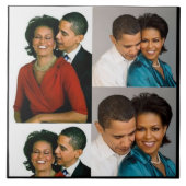BARACK & MICHELLE OBAMA TEGELTJE (Voorkant)