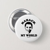 BARACK MIJN WERELD RONDE BUTTON 5,7 CM (Voorkant /achterkant)