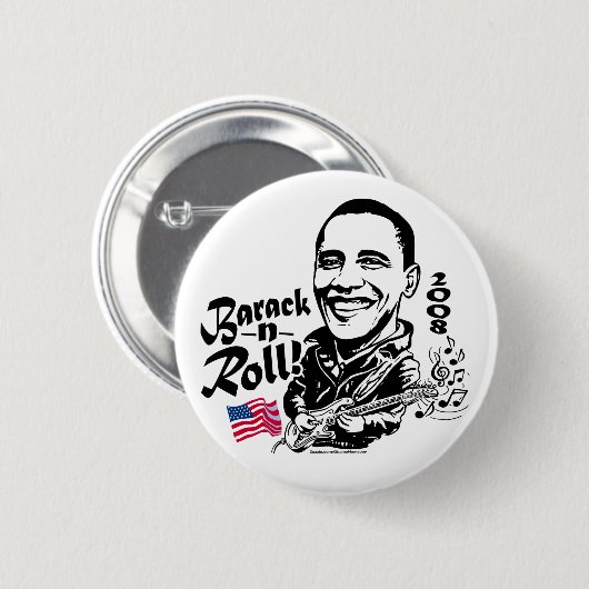 Barack N' Roll Button (Voorkant /achterkant)