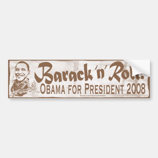 Barack N' Roll Homeboy Bumpersticker (Voorkant)
