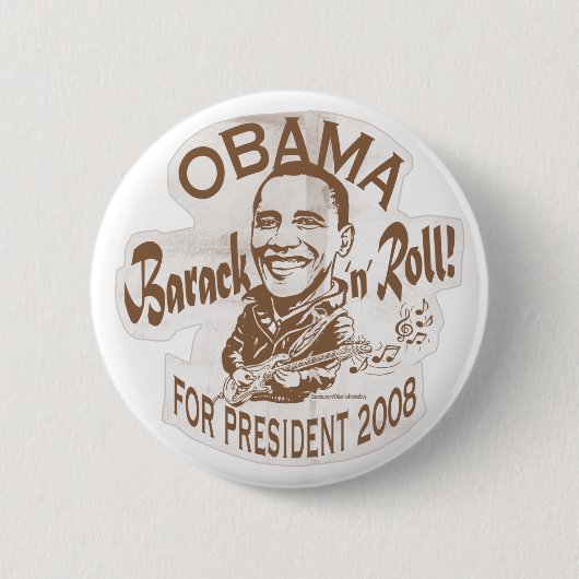 Barack N' Roll Homeboy Button (Voorkant)