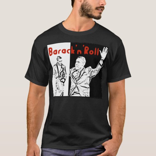 Barack 'n' Roll Obama T-Shirt (Voorkant)