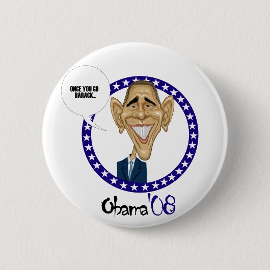 BARACK Obama'08 Ronde Button 5,7 Cm (Voorkant)
