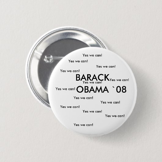BARACK OBAMA "08 Button (Voorkant /achterkant)
