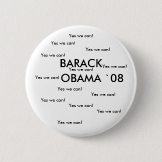 BARACK OBAMA "08 Button