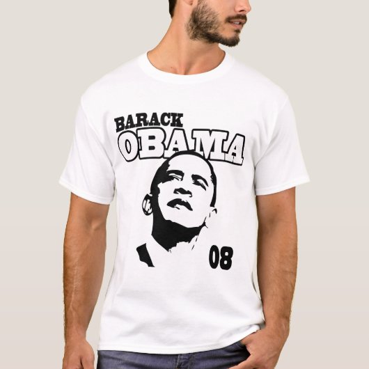 Barack Obama 08 (lichte kleding) T-shirt (Voorkant)