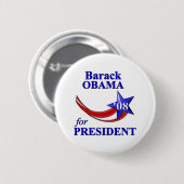 Barack Obama 08 Ronde Button 5,7 Cm (Voorkant /achterkant)