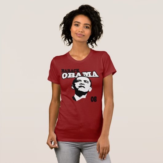 Barack Obama '08 T-shirt (Voorkant volledig)