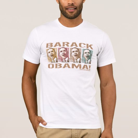 Barack Obama 2008 Afbeelding Shirt  (Voorkant)