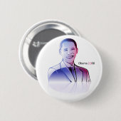 Barack Obama 2008 Buttonnen Ronde Button 5,7 Cm (Voorkant /achterkant)
