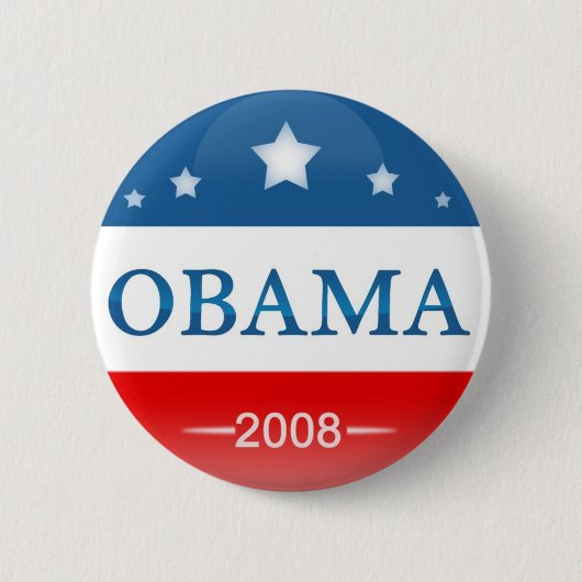 Barack Obama 2008 Ronde Button 5,7 Cm (Voorkant)