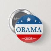 Barack Obama 2008 Ronde Button 5,7 Cm (Voorkant /achterkant)