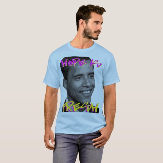 Barack Obama 2008 T-shirt (Voorkant volledig)