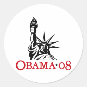 Barack Obama 2008 Vrijheidsbeeld Sticker