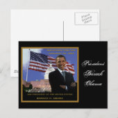 Barack Obama 2009 Briefkaart (Voorkant / Achterkant)