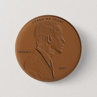 Barack Obama 2011 Penny Button Pin