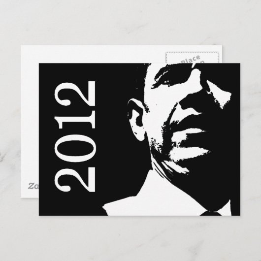 Barack Obama 2012 Briefkaart (Voorkant / Achterkant)