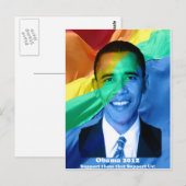 Barack Obama 2012 Briefkaart (Voorkant / Achterkant)