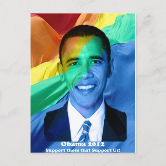 Barack Obama 2012 Briefkaart (Voorkant)