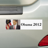 Barack Obama 2012 Bumpersticker (Op auto)