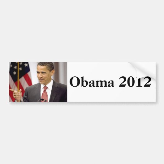 Barack Obama 2012 Bumpersticker (Voorkant)