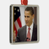 Barack Obama 2012 Metalen Ornament (Rechts)