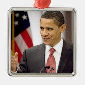 Barack Obama 2012 Metalen Ornament (Voorkant)